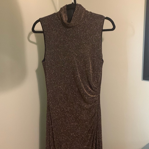 Ralph Lauren long gown with gold sparkles- size 10 - Picture 1 of 8